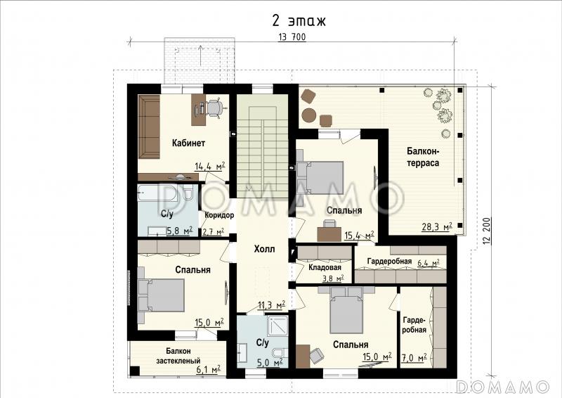 Николя / План 2 этажа