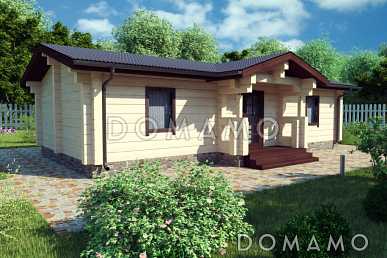 Проект небольшого дачного дома с одной просторной спальней Проект небольшого дачного дома с одной просторной спальней