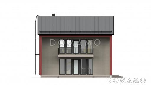 Проект стильного каркасного дома / Фасад 1