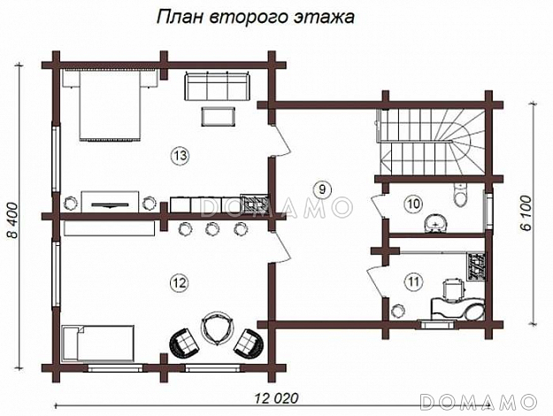 Д-98 / План 2 этажа Д-98 / План 2 этажа