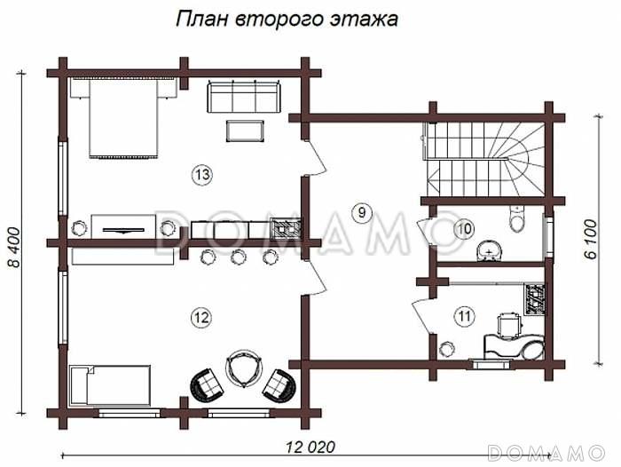 Д-98 / План 2 этажа