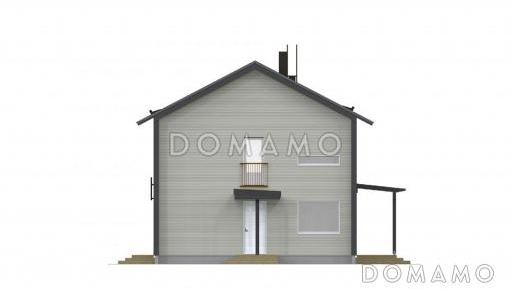 Проект двухэтажного комфортного дома / Фасад 4