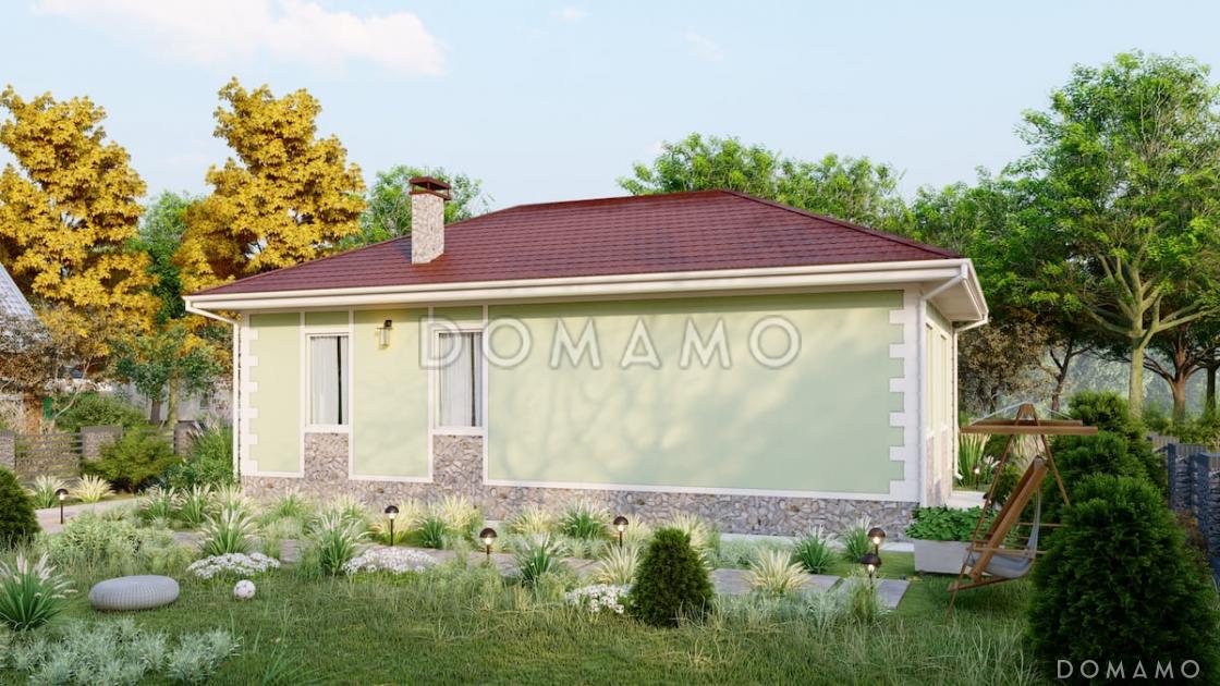 Проект компактного одноэтажного дома из газобетона для небольшой семьи / 2