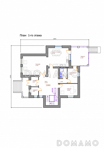 Проект 120 / План 1 этажа