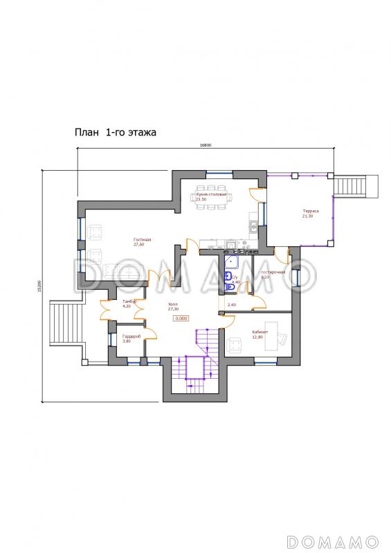 Проект 120 / План 1 этажа