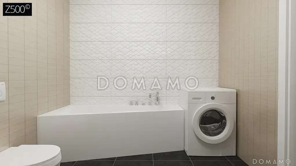 Проект одноэтажного дома из газобетона с гаражом на 2 автомобиля и подвалом / 19