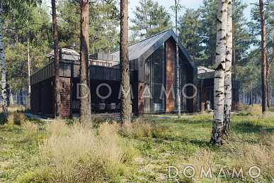 Проект дома с эксплуатируемой кровлей, вторым светом и спа-зоной