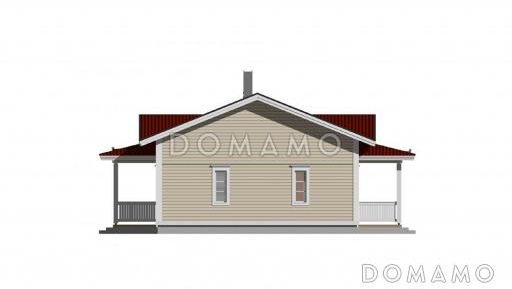 Проект каркасного дома с просторной прихожей / Фасад 1