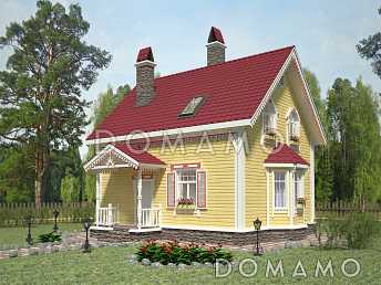 Проект экономичного дома из бруса Проект экономичного дома из бруса