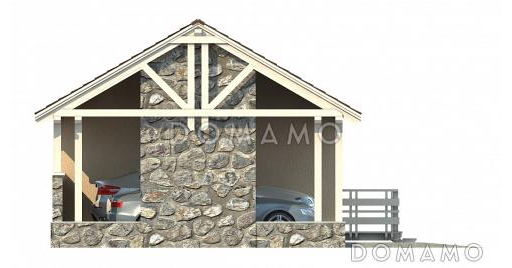 Проект гаражно-хозяйственного комплекса / Фасад 3