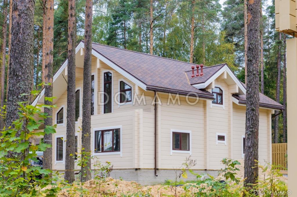 Проект деревянного дома из клееного бруса  для постоянного проживания семьи из 3-4 человек / 5