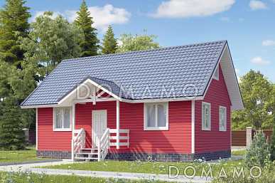 Проект миниатюрного дома из клееного бруса