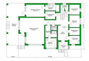22-319 / План 1 этажа 22-319 / План 1 этажа