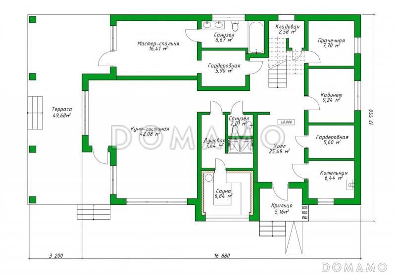 22-319 / План 1 этажа