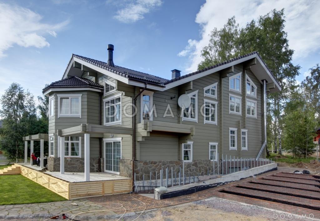 Проект огромного дома из клееного бруса общей площадью более 600 м2 / 2