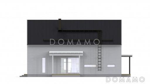 Проект каркасного дома с небольшой кухней / Фасад 1