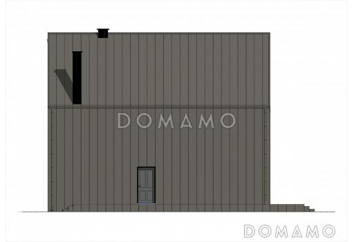 Проект двухэтажного дома в стиле барнхаус с 3 спальнями, большой гостиной и вторым светом / Фасад 1