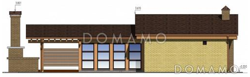 Проект бассейна с зоной отдыха и барбекю / Фасад 4