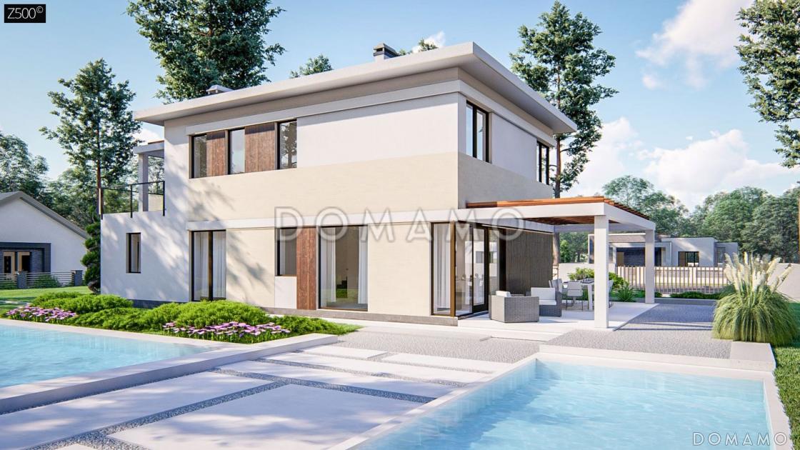 Проект двухэтажного дома из кирпича с сауной, адаптированный для сейсмозоны / 4