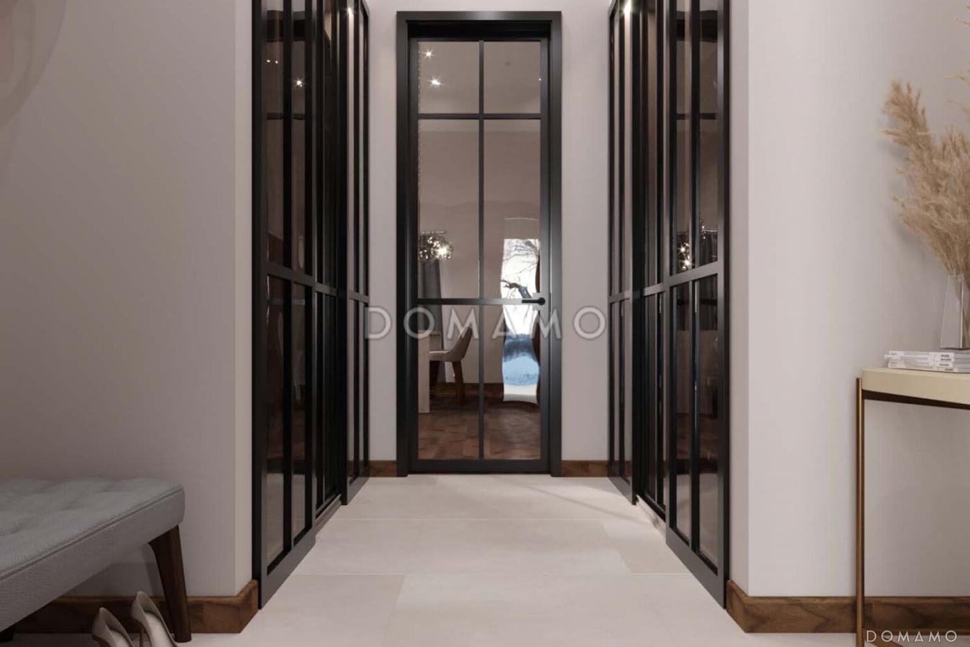 Проект кирпичного Г-образного дома с 3 спальнями, сауной и барбекю на террасе / 17