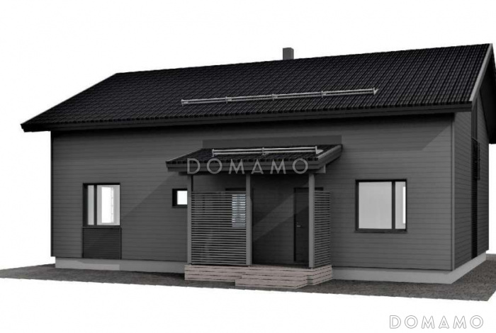 M-129 одноэтажный с мансардой дом