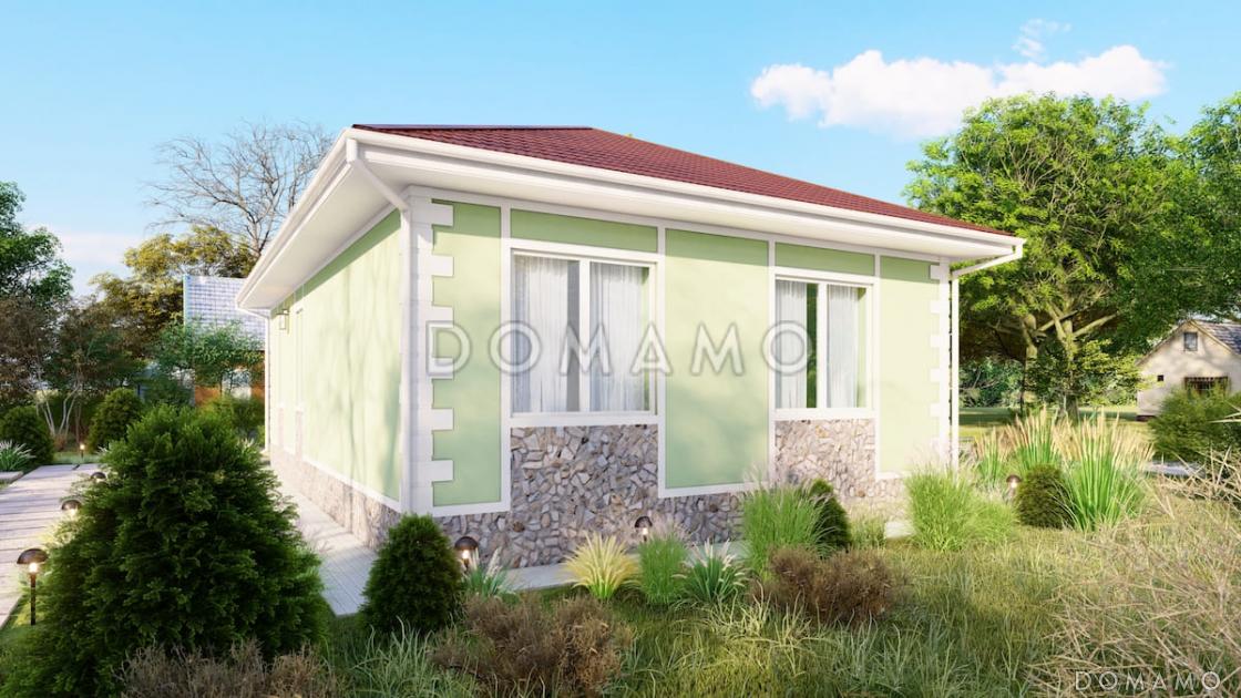 Проект компактного одноэтажного дома из газобетона для небольшой семьи / 6