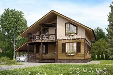 Проект дома с одной комнатой на первом этаже