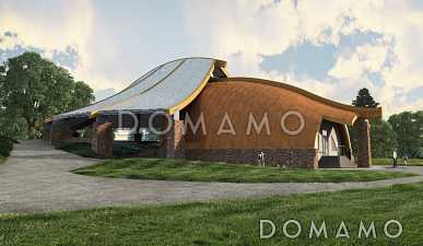 Проект Летняя эстрада из клееного бруса