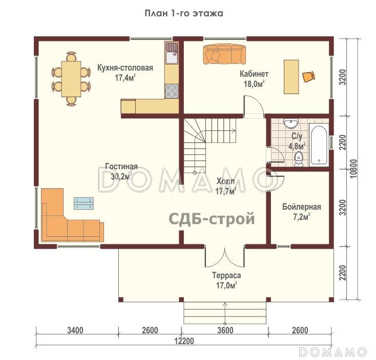 ДБР22 / План 1 этажа