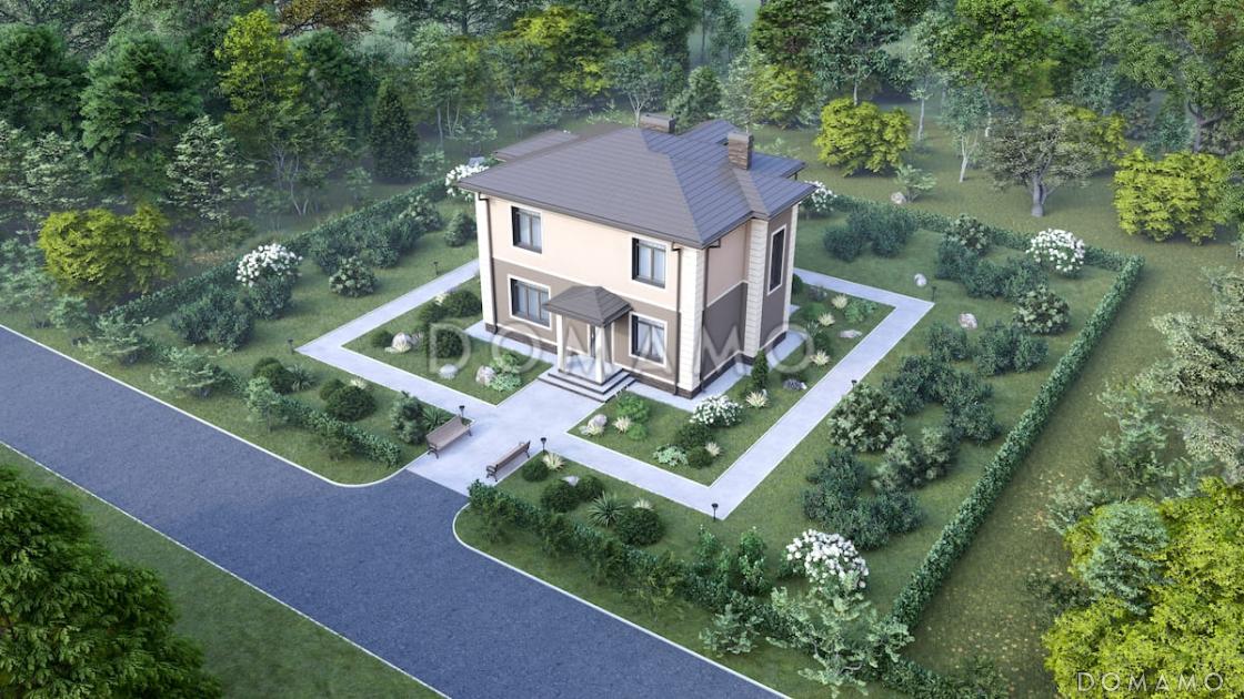 Проект двухэтажного дома с 3 спальнями, гостевой комнатой и просторной гостиной / 5