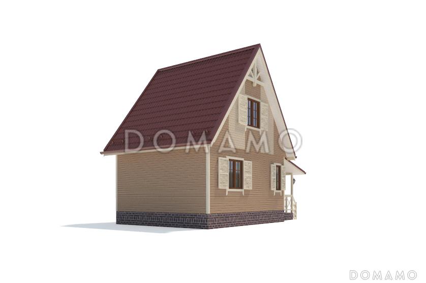 Проект классического дома с крыльцом из бруса / 5