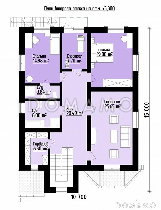 34-2016 / План 2 этажа