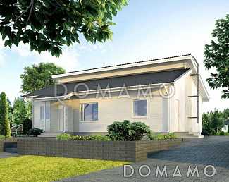 Проект одноэтажного каркасного дома с просторной кухней