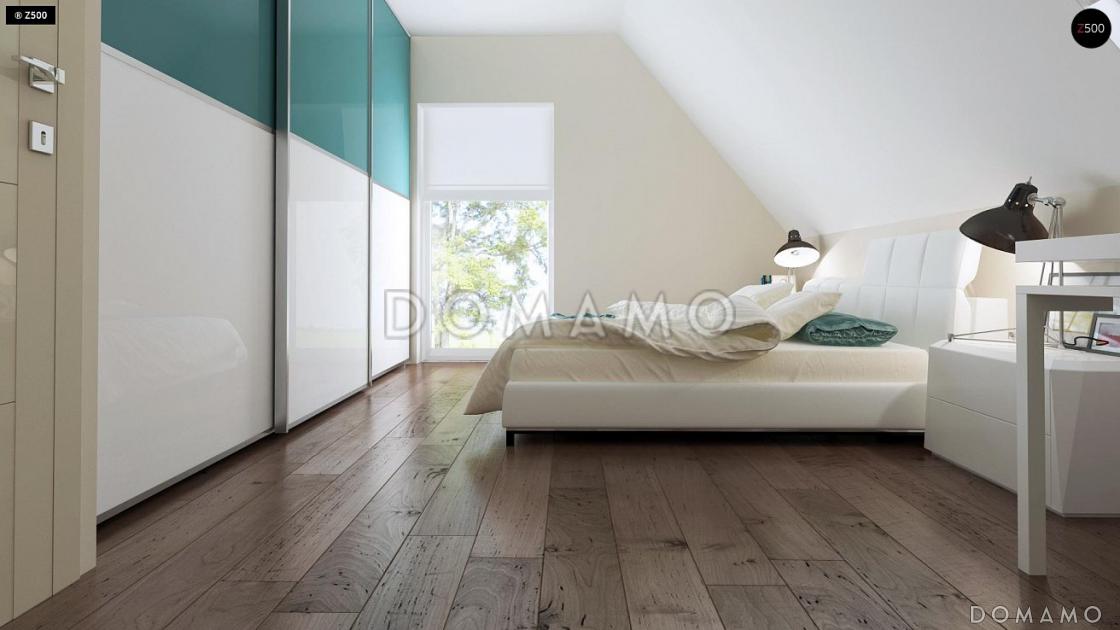 Проект классического мансардного дома из газобетона с кабинетом и большим техническим помещением / 10