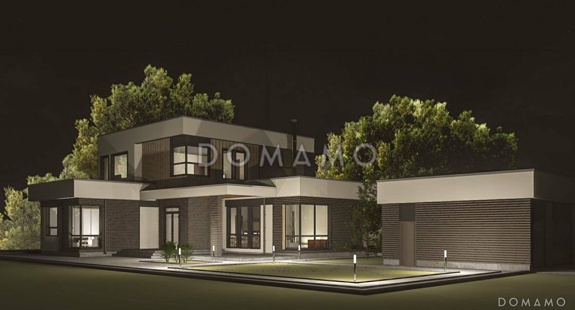 Проект современного дома из газобетона / 3