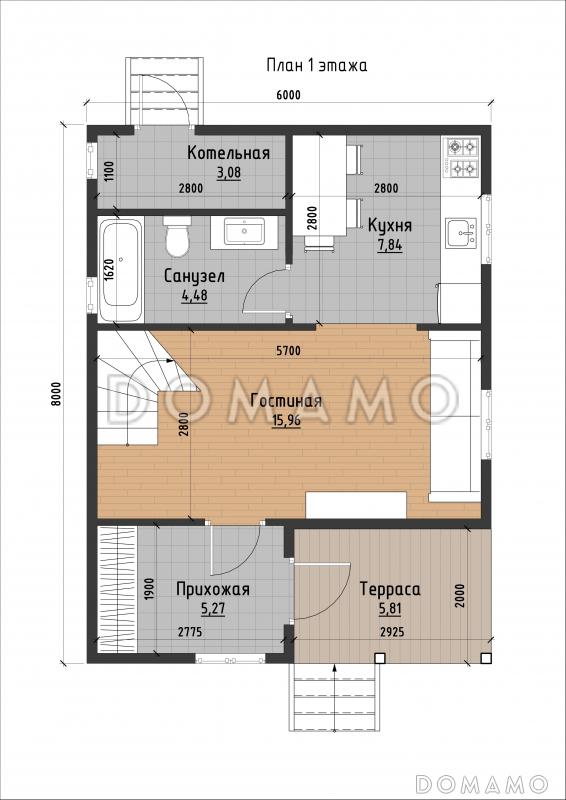Б-18 / План 1 этажа