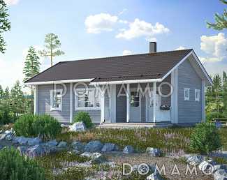 Проект каркасной сауны с двумя спальнями