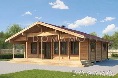 Проект дачного дома из клееного бруса Проект дачного дома из клееного бруса