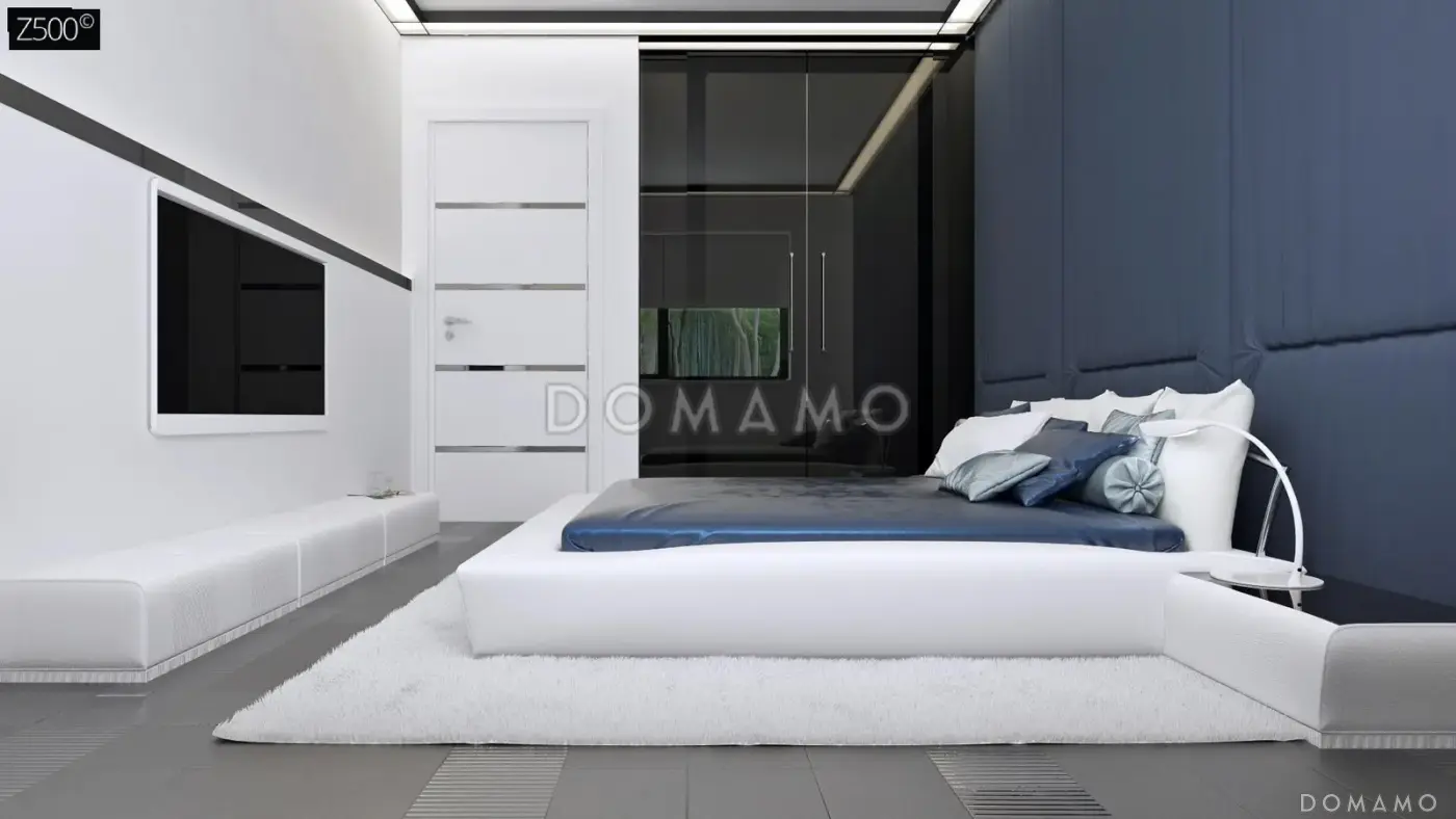 Проект компактного кирпичного дома с 3 спальнями, просторной гостиной и открытой террасой / 11