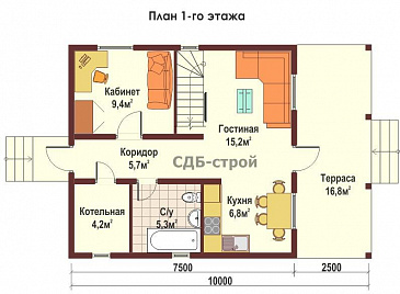 ДБР13 / План 1 этажа