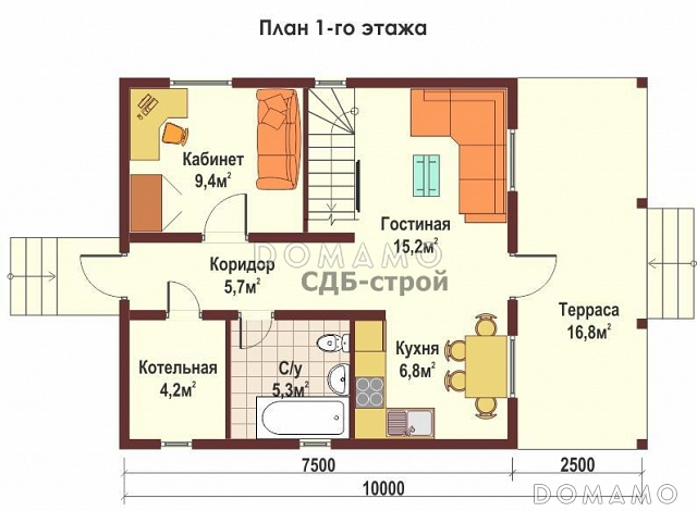 ДБР13 / План 1 этажа