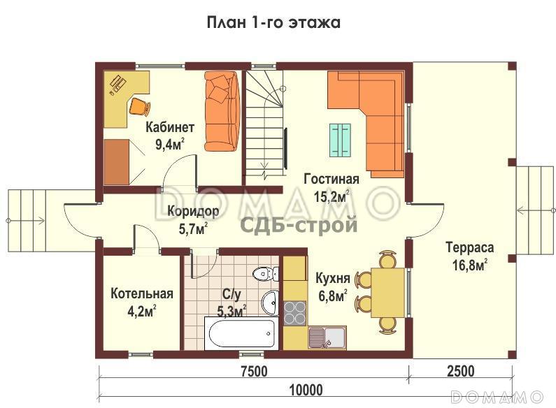 ДБР13 / План 1 этажа