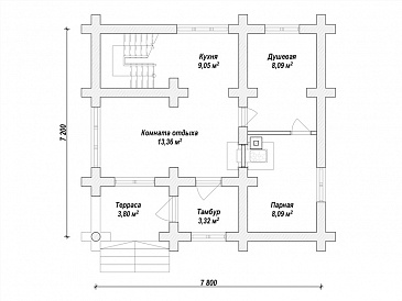 K-253 / План 1 этажа K-253 / План 1 этажа