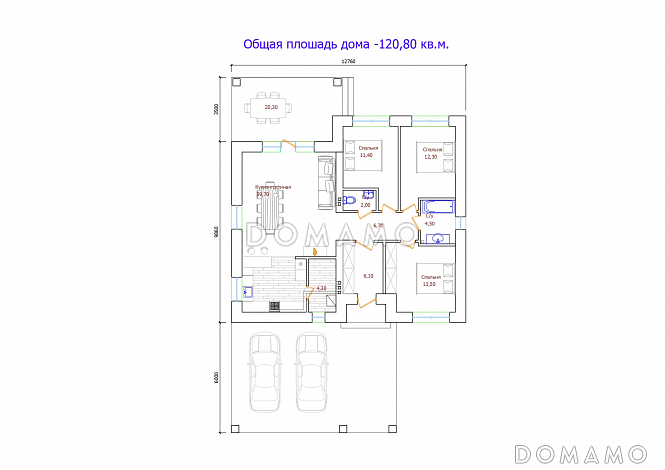 Проект 307 / План 1 этажа Проект 307 / План 1 этажа