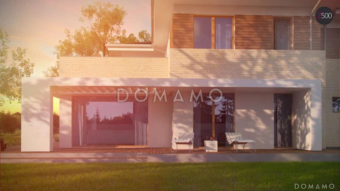 Проект просторного двухэтажного дома из газобетона с четырьмя спальнями,  гаражом и сауной / 9