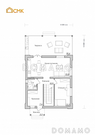 Тамань / План 1 этажа