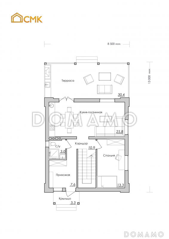 Тамань / План 1 этажа