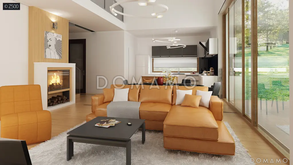 Проект кирпичного дома в стиле барнхаус с кабинетом, комнатой отдыха и увеличенной котельной / 7