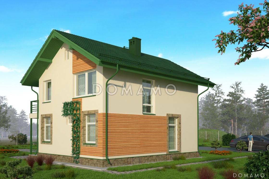 Проект небольшого двухэтажного коттеджа в польском стиле / 2