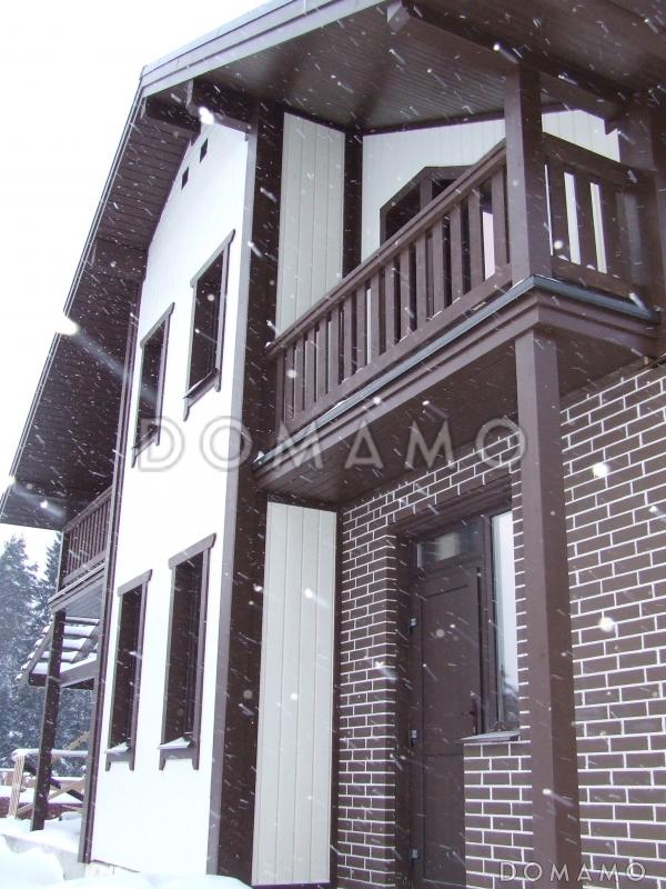 Проект дома из газобетона с цокольным этажом и небольшим бассейном / 3